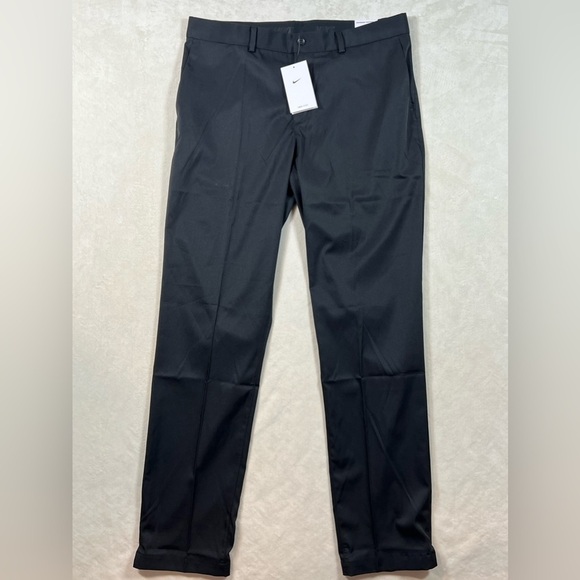 NWT Nike Dri-Fit Black 34W 34L Performance Golf Standard Fit Pants - Picture 1 of 12